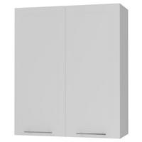 KÜCHENHÄNGESCHRANK Kvantum W4/80 Weiß Matt / Grau Matt 80 / 32,5 / 96cm - Weiß/Grau, Holz/Holzwerkstoff (80/96/32.5cm) - Feldmann-Wohnen