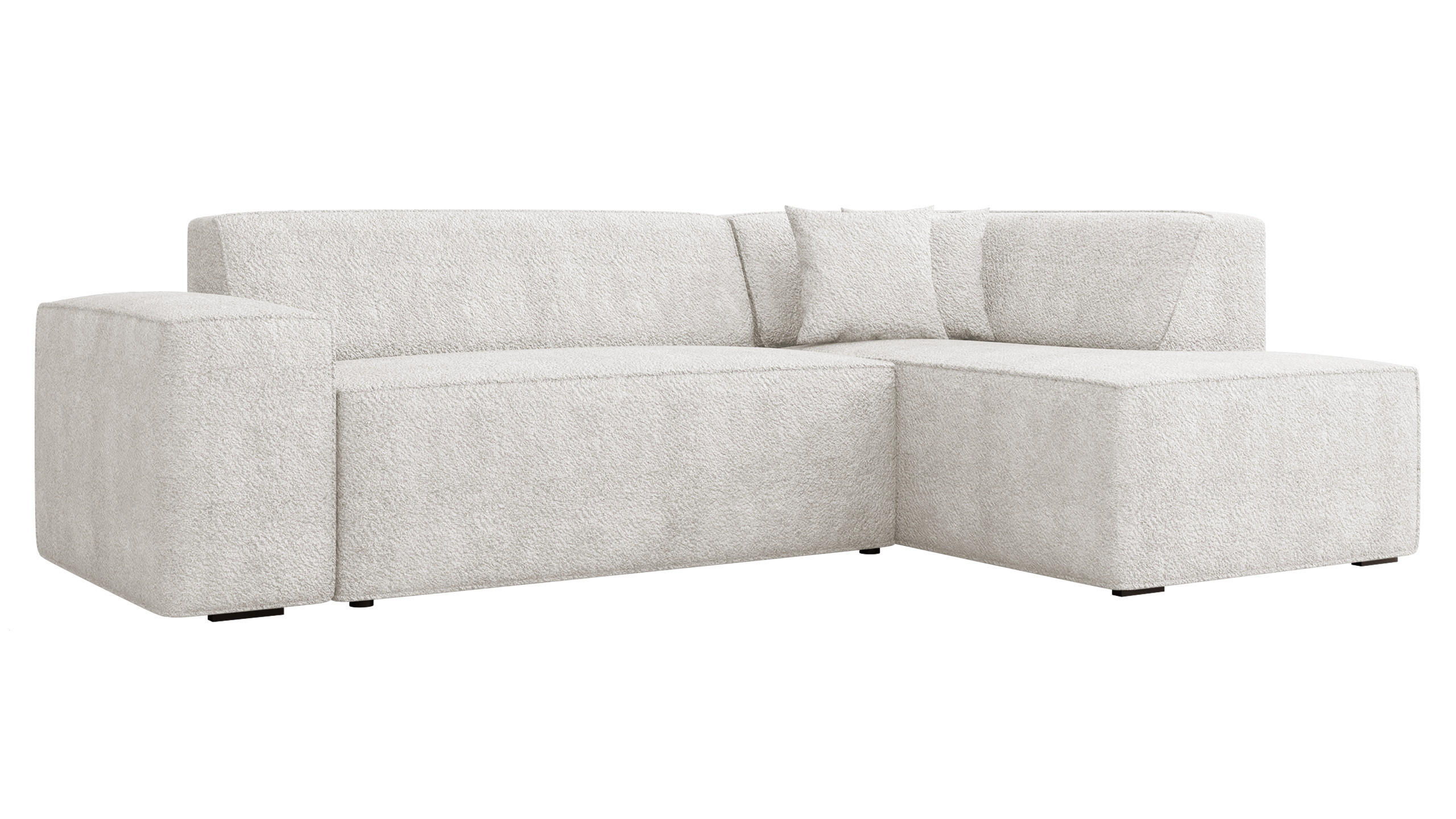 ECKSOFA Lordin, Seite: Rechts - Naturfarben, Holz/Textil (267/205cm) - MIRJAN24