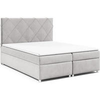BOXBETT Trinity K-7 Bonellfederkern inkl. Topper - Silberfarben, Holz/Holzwerkstoff (180/200cm) - Best For Home
