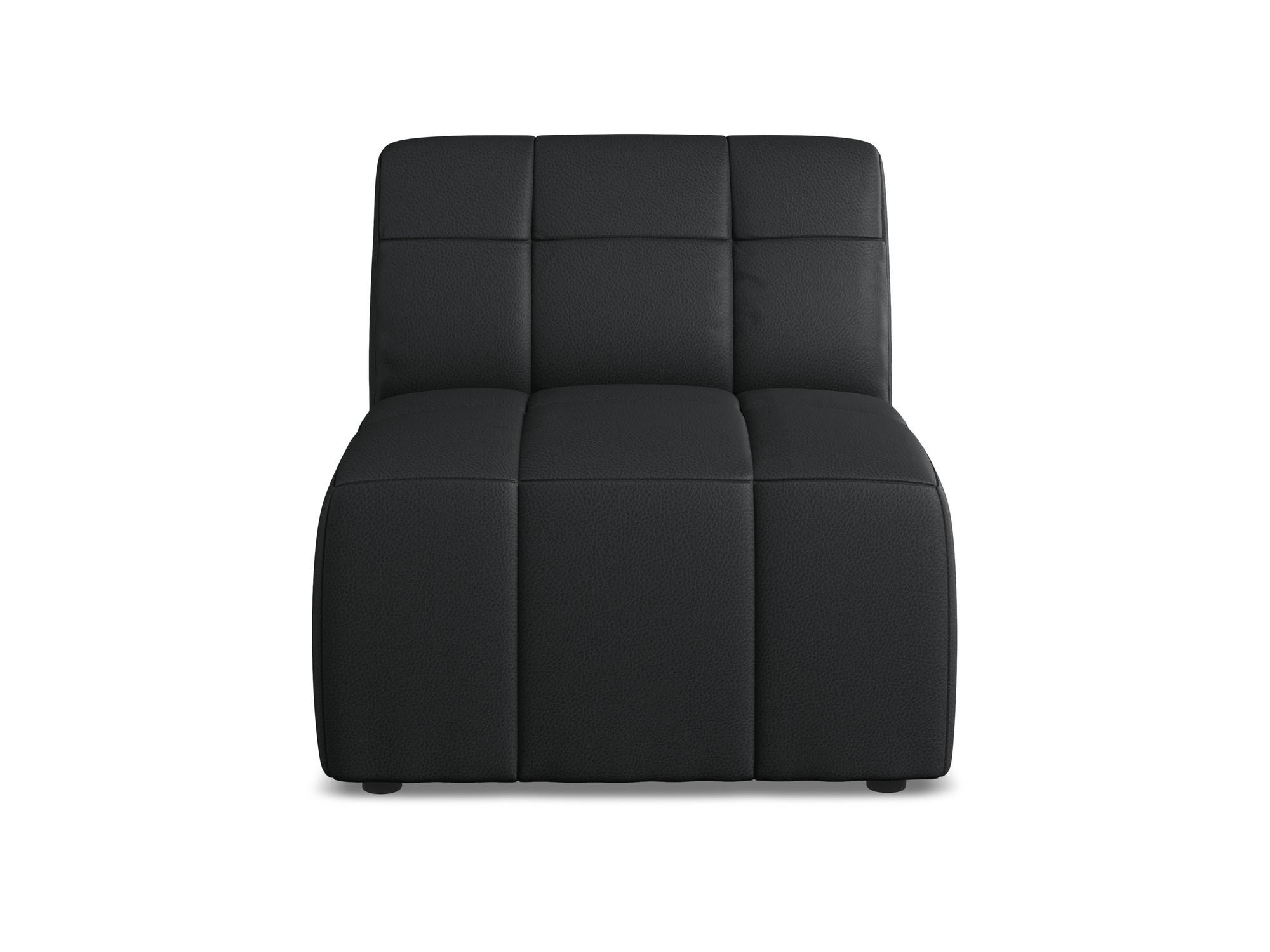 SOFAELEMENT Kunstleder Schwarz - Schwarz, Holzwerkstoff/Kunststoff (75/77/90cm) - Makamii