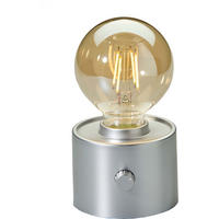 LED-TISCHLAMPE Vintage Edison dimmbar 10x9x16cm Silber matt - Silberfarben, Kunststoff (10/8.7/16cm) - Northpoint