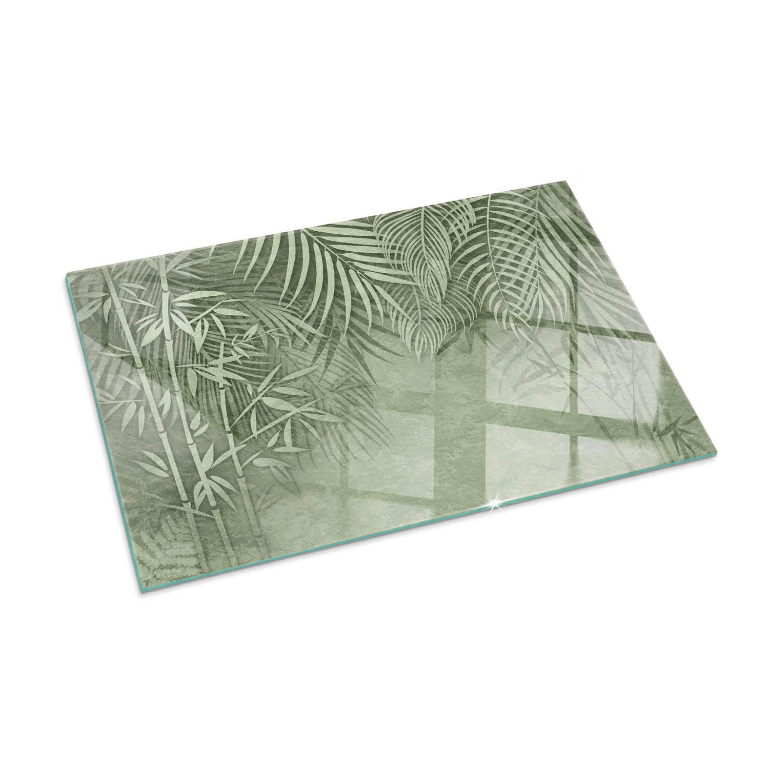 ArtPrintCave Glasplatte Grün 100x70x0.4 cm
