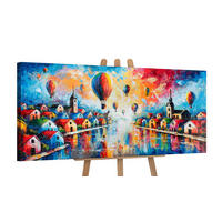 GEMÄLDE Himmlische Entfernungen auf Keilrahmen 115x50 cm - Multicolor, Holz (115/50cm) - YS-art gallery