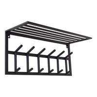 KLEIDERABLAGE Jaimy Schwarz - Schwarz, Metall (80/35/30cm) - LOFT42