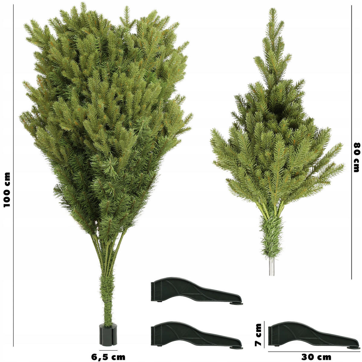 KADAX Künstlicher Weihnachtsbaum 180 cm Fichte Pe Premium Dense - Grün, Kunststoff (180cm) - KADAX