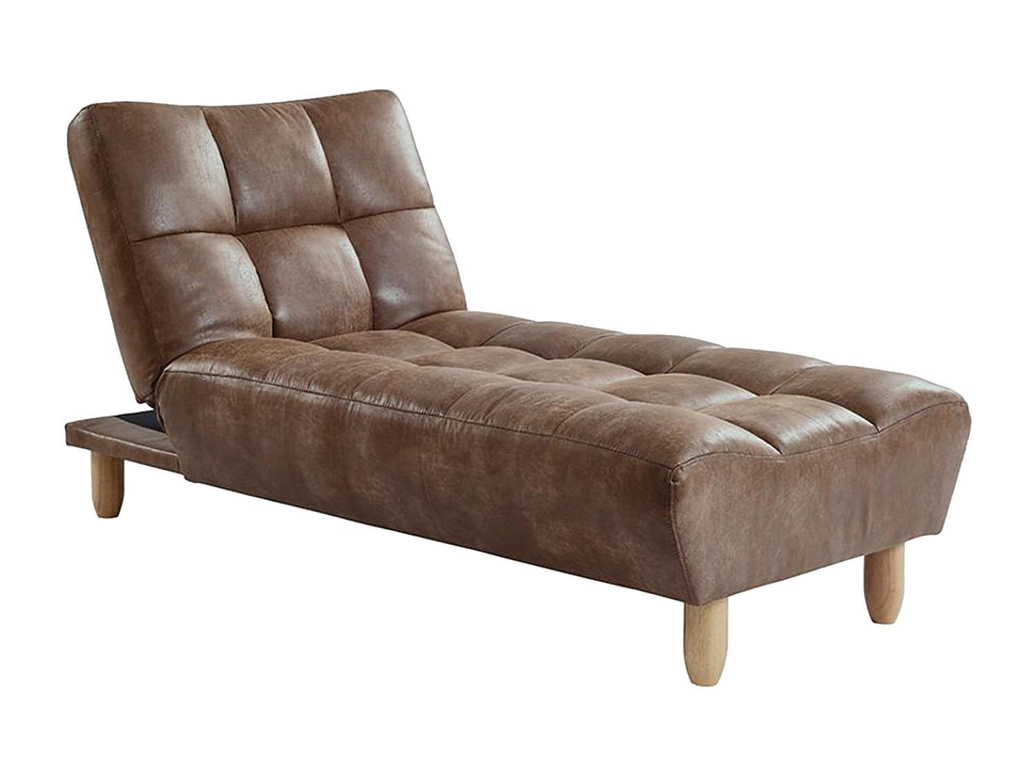 Vente-Unique Recamiere Braun 84x87x165 cm
