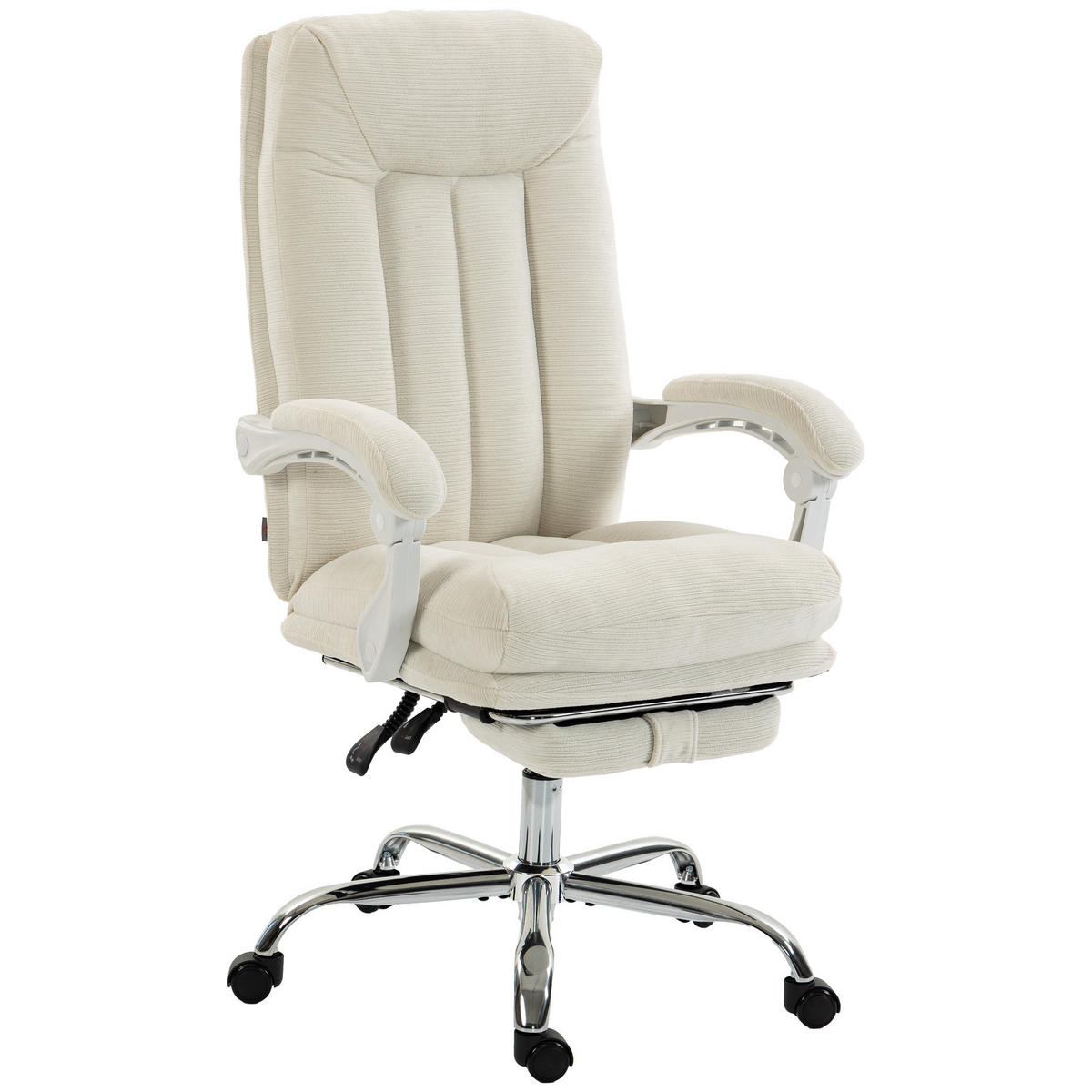 BÜROSTUHL Creme 69.0/68.0/117.0 cm - Creme, Textil (68/117/69cm)