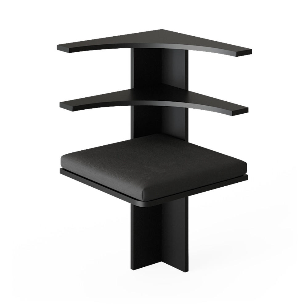 ESSZIMMER-ECKBANK Roman Schwarz 43.5 x 43.5 cm - Schwarz, Holzwerkstoff (43.5/43.5cm) - Vicco
