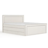 BOXSPRINGBETT Luxora Beige 180/200 cm - Beige/Schwarz, Holz/Holzwerkstoff (180/200cm) - Maison de Reve