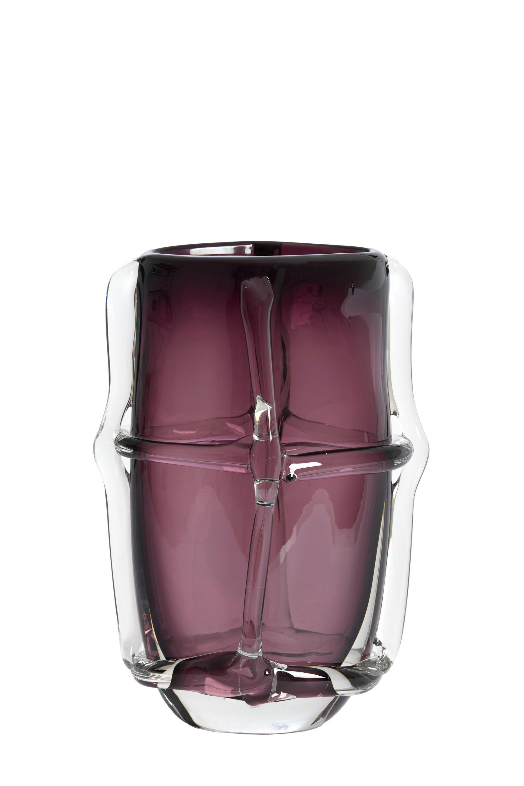 VAZE Ashoro Lila 20.5/13/29 cm - Lila, Glas (29cm) - Light & Living