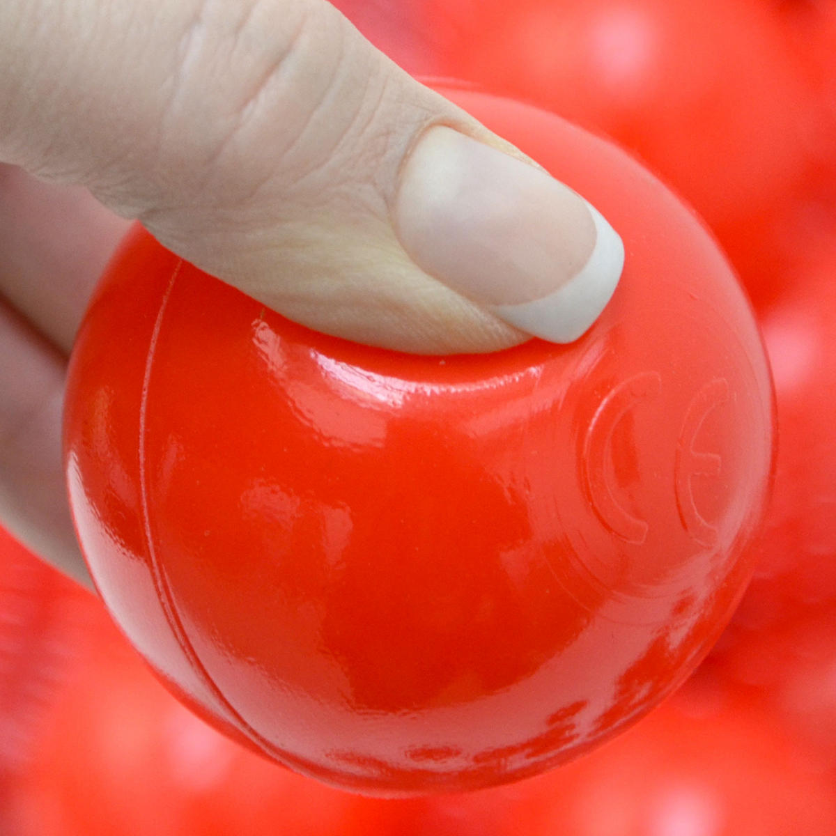 BÄLLEBAD-BÄLLE 50 Stück, Rot, 5.5 cm - Rot, Kunststoff (5.5/5.5/5.5cm) - Littletom