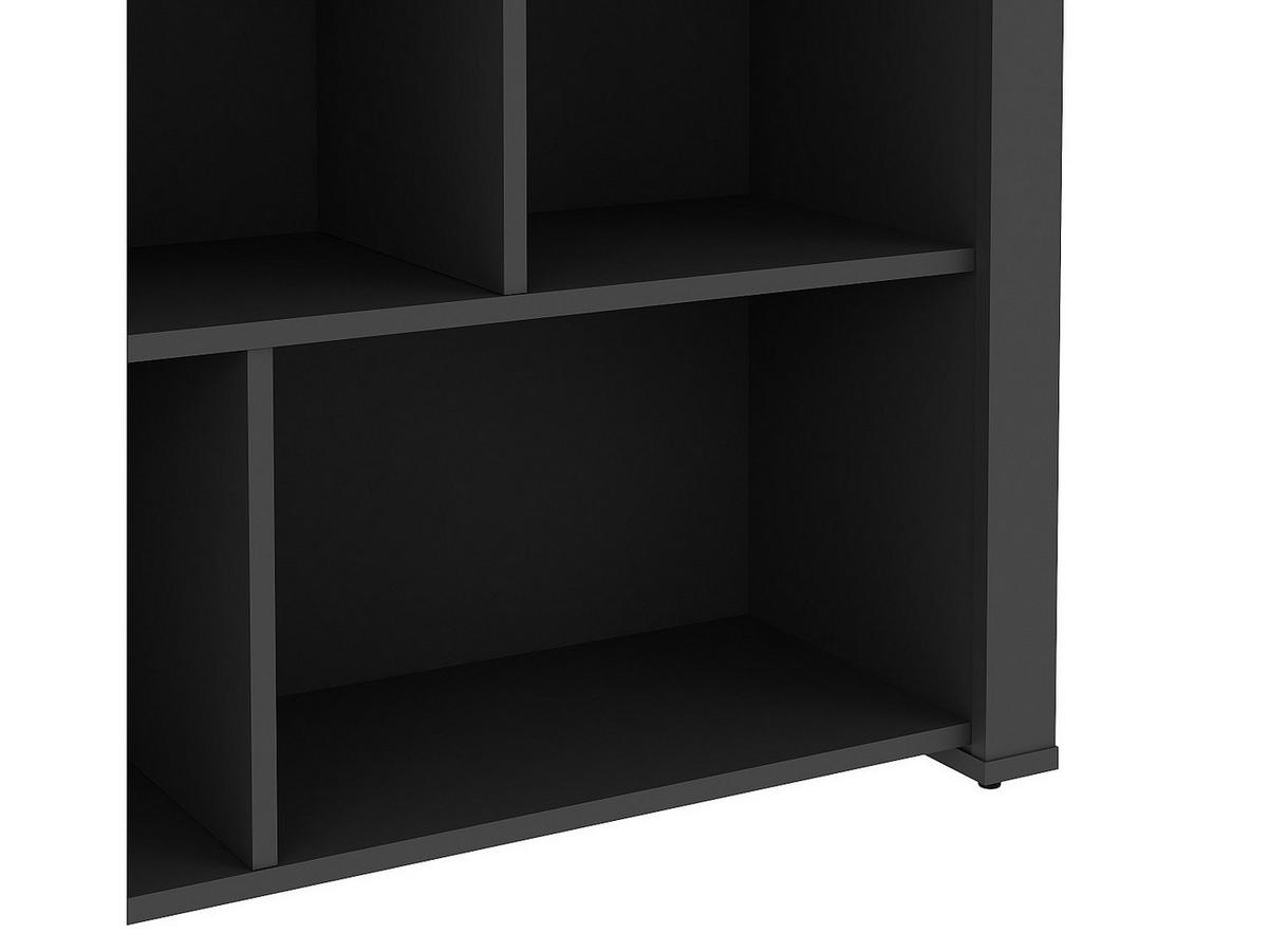 KÜCHENINSEL mit 7 Ablagen - Holzfarben & Anthrazit - OPOLE - Anthrazit, Holz (110.2/90.5/80cm) - Vente-Unique