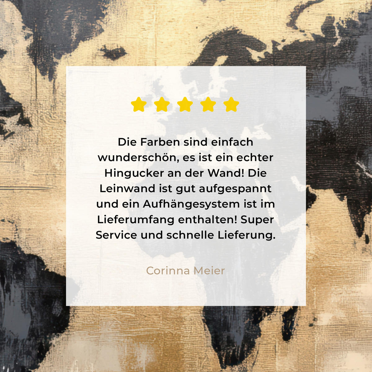 LEINWANDBILD Weltkarte - Gold - Schwarz - Abstrakt Wandbilder 80x60 cm - Kupferfarben, Textil (80/60cm) - MuchoWow