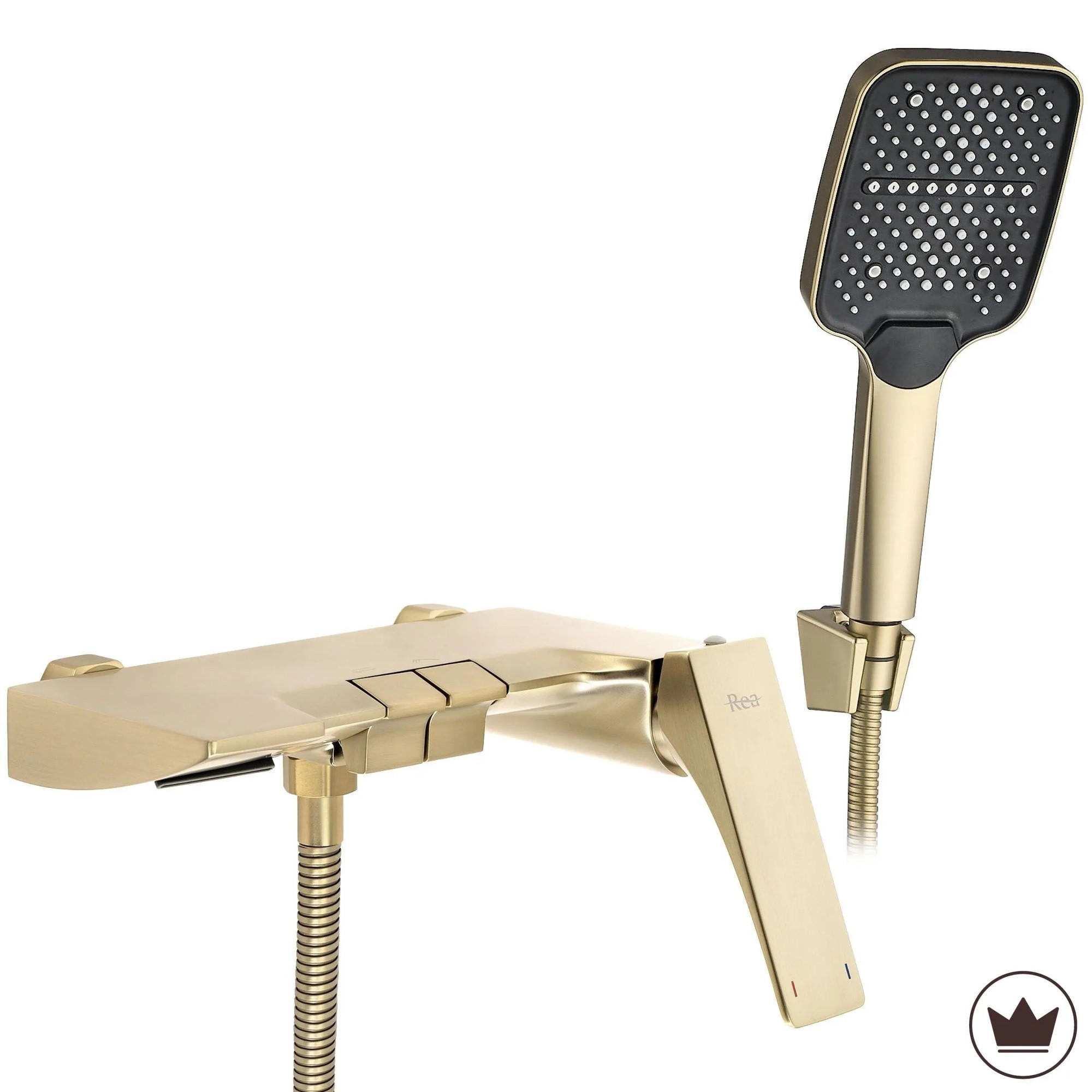 WANNENARMATUR Premium Rea Joe Brush Gold - Goldfarben, Metall (8/12/15.5cm) - REA