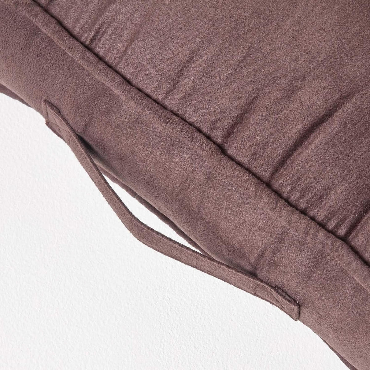 SITZKISSEN braun 50/50/10 cm – Sesselkissen, Velours - Braun, Textil (50/50/10cm) - Homescapes