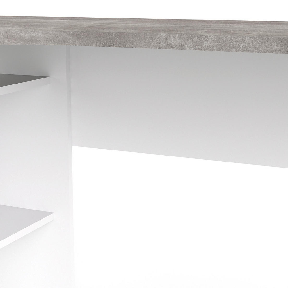 SCHREIBTISCH Weiß - Weiß, Holzwerkstoff (81/145/77cm) - ebuy24