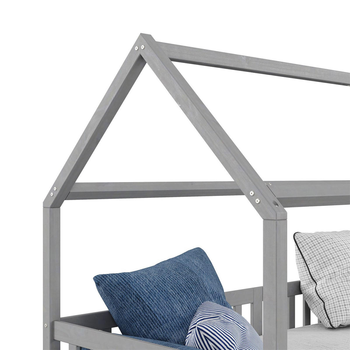 HAUSBETT NUNA 90X200 CM - Grau, Holz (96/145/207cm) - IDIMEX