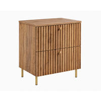 BADEZIMMERSCHRANK: Craft Eiche Gold / Platte Craft-Eiche / Griffe Gold / Beine Gold, 60 x 46 x 73,6 cm - Eichefarben/Goldfarben, Holzwerkstoff (60/73.6/46cm) - 3XE LIVING