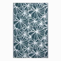 OUTDOORTEPPICH floral gemustert 150/240 cm - Dunkelgrün, Kunststoff (151/241cm) - Homescapes