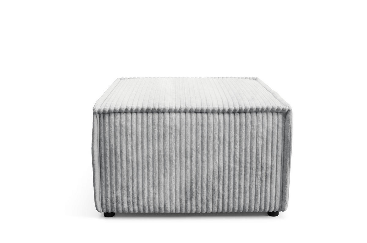 POLSTERHOCKER TESSO Modern Sitzhocker, Fußhocker Grau - Grau, Holzwerkstoff/Kunststoff (76/41/76cm) - MASSENO