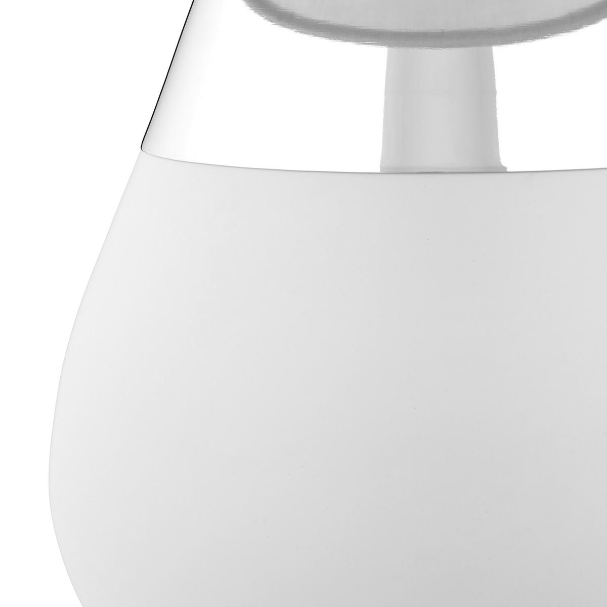 2XTISCHLAMPE - Grau, Kunststoff/Textil (18/18/32cm) - Relaxdays