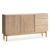 SIDEBOARD Santarco 2T 3S Eiche Cremona 159/84/37 cm – 2 Türen 3 Schubladen - Eichefarben, Holz/Holzwerkstoff (159/84/37cm) - AX Living