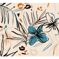 FOTOTAPETE Blumenmuster 270 x 300 cm - Multicolor, Papier (270/300cm) - Sanders & Sanders