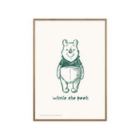 POSTER mit Rahmen Disney - Disney's Winnie the Pooh Standing Smile - Eichefarben/Beige, Holz/Papier (50/70cm) - Poster&Frame