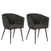 GARTENSTUHL Anthrazit - Anthrazit, Textil (61/82/57cm) - MCW