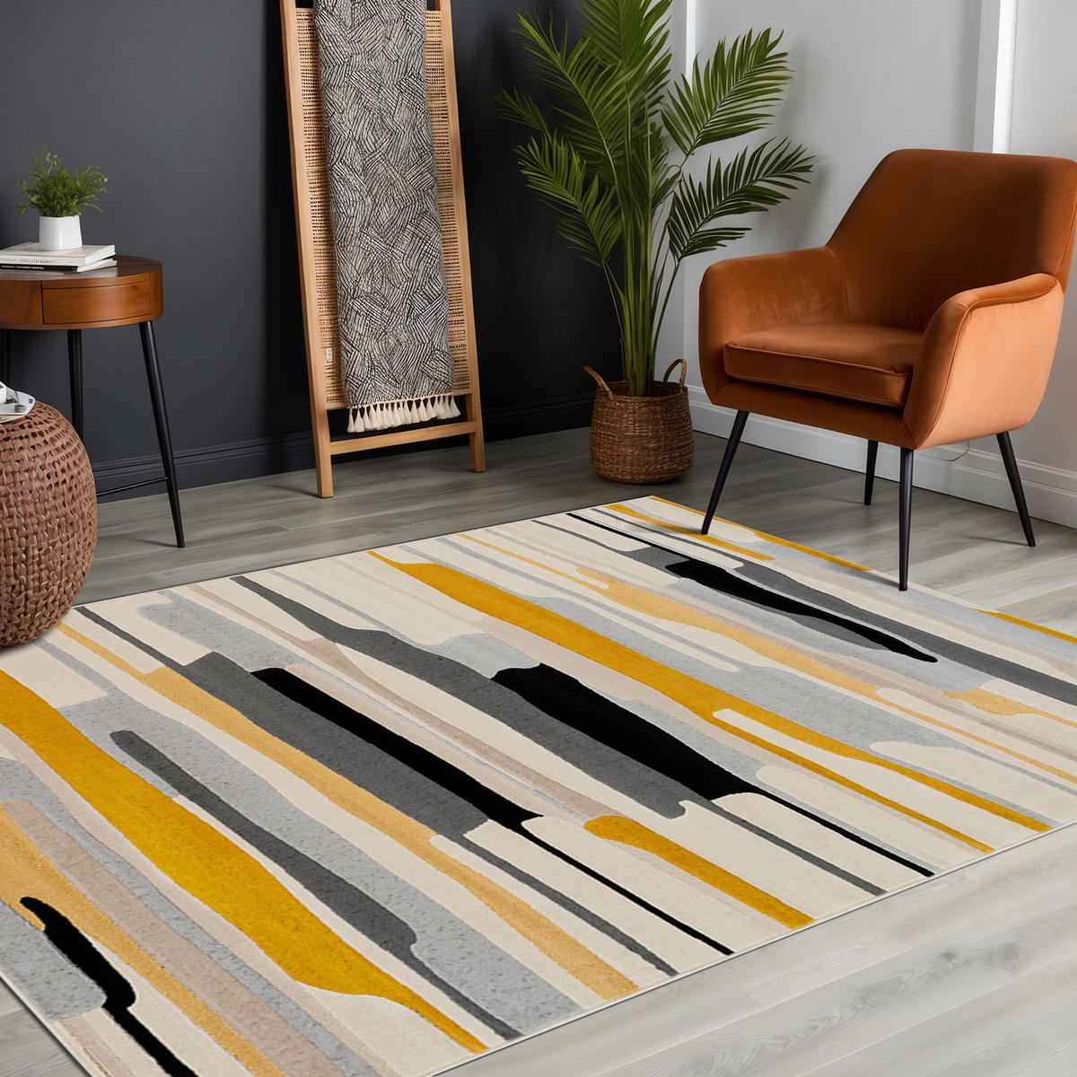 KURZFLORTEPPICH 120x170 cm Mehrfarbig - Multicolor, Naturmaterialien/Textil (120/170cm) - LIVABLISS
