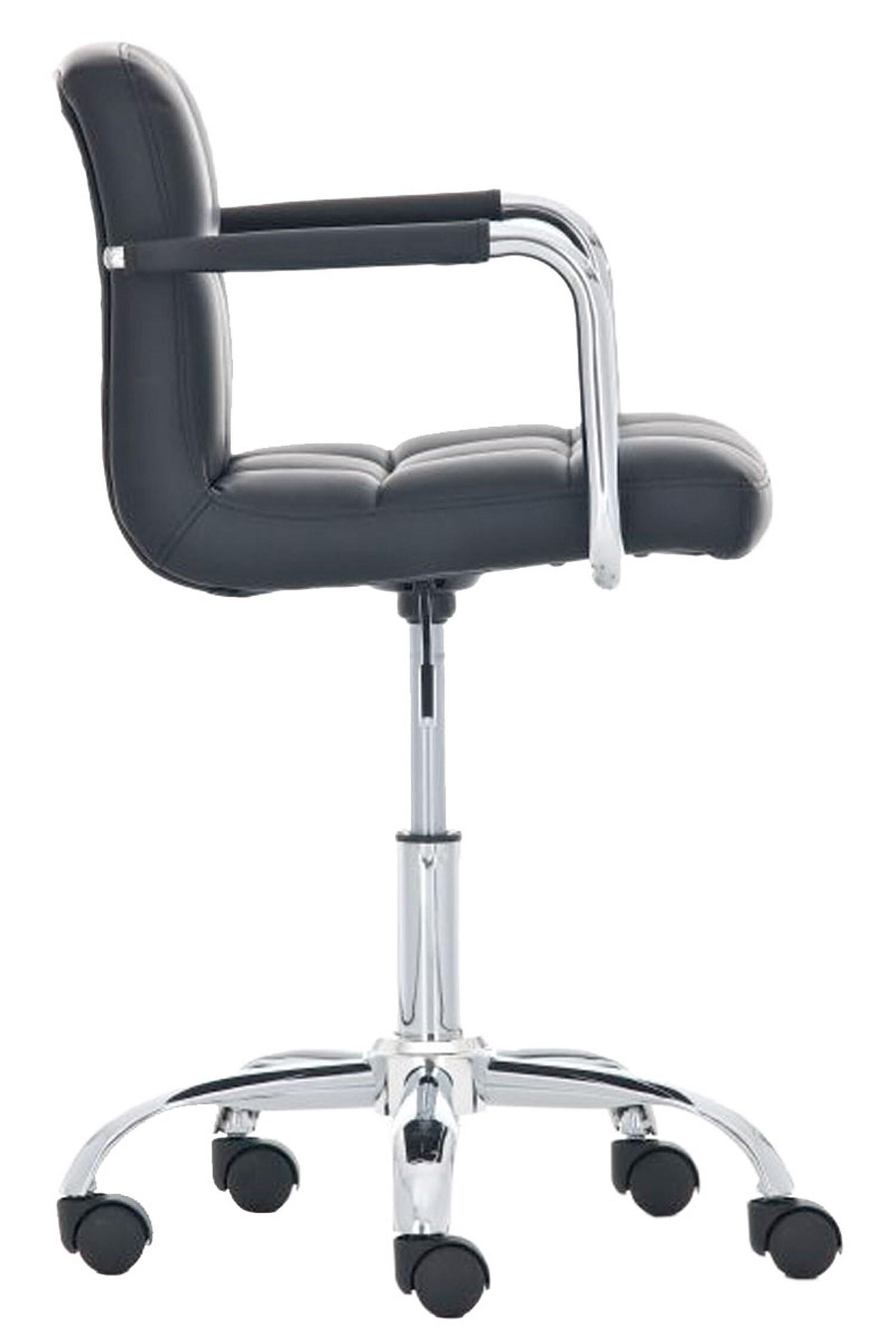 BÜROSTUHL Lucille, Schwarz - Schwarz, Textil/Metall (54/86/46cm) - TPFLiving