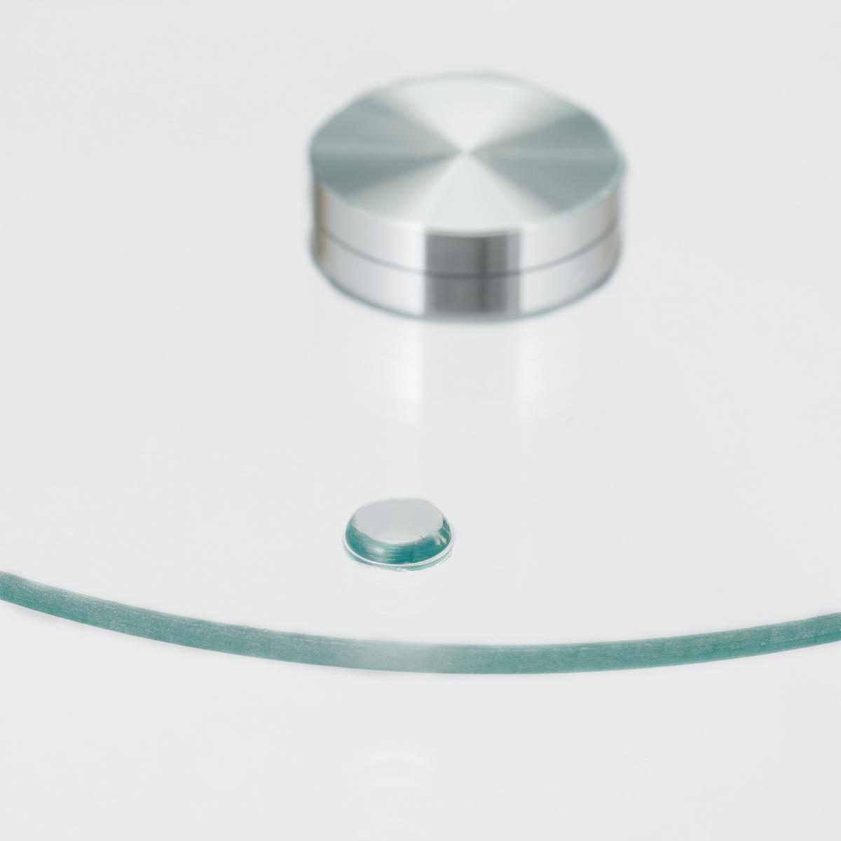 SERVIERPLATTE - Transparent, Glas/Metall (45/2/45cm) - Relaxdays