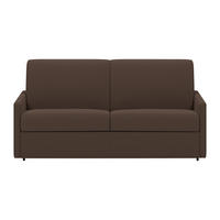 SCHLAFSOFA - 4 Personen - stoff - braun Calife - Braun, Textil (190/97/223cm) - Vente-Unique