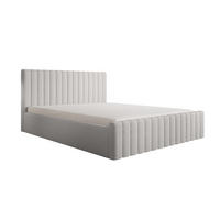 POLSTERBETT Safi 180x200 Creme (Abriamo 4 – Bouclé) - Weiß, Holz/Textil (180/200cm) - Fedve
