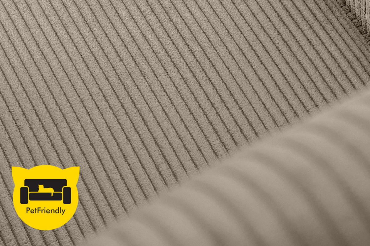 OHRENSESSEL MILES mit Armlehnen, hellbeige - Beige, Holz/Textil (82/105/97cm) - KONSIMO®