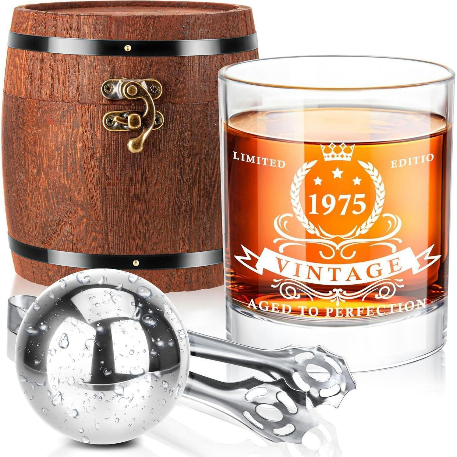 WHISKEYGLAS-SET 4-teiliges Set mit Fassbox - Multicolor, Glas (0.34L)