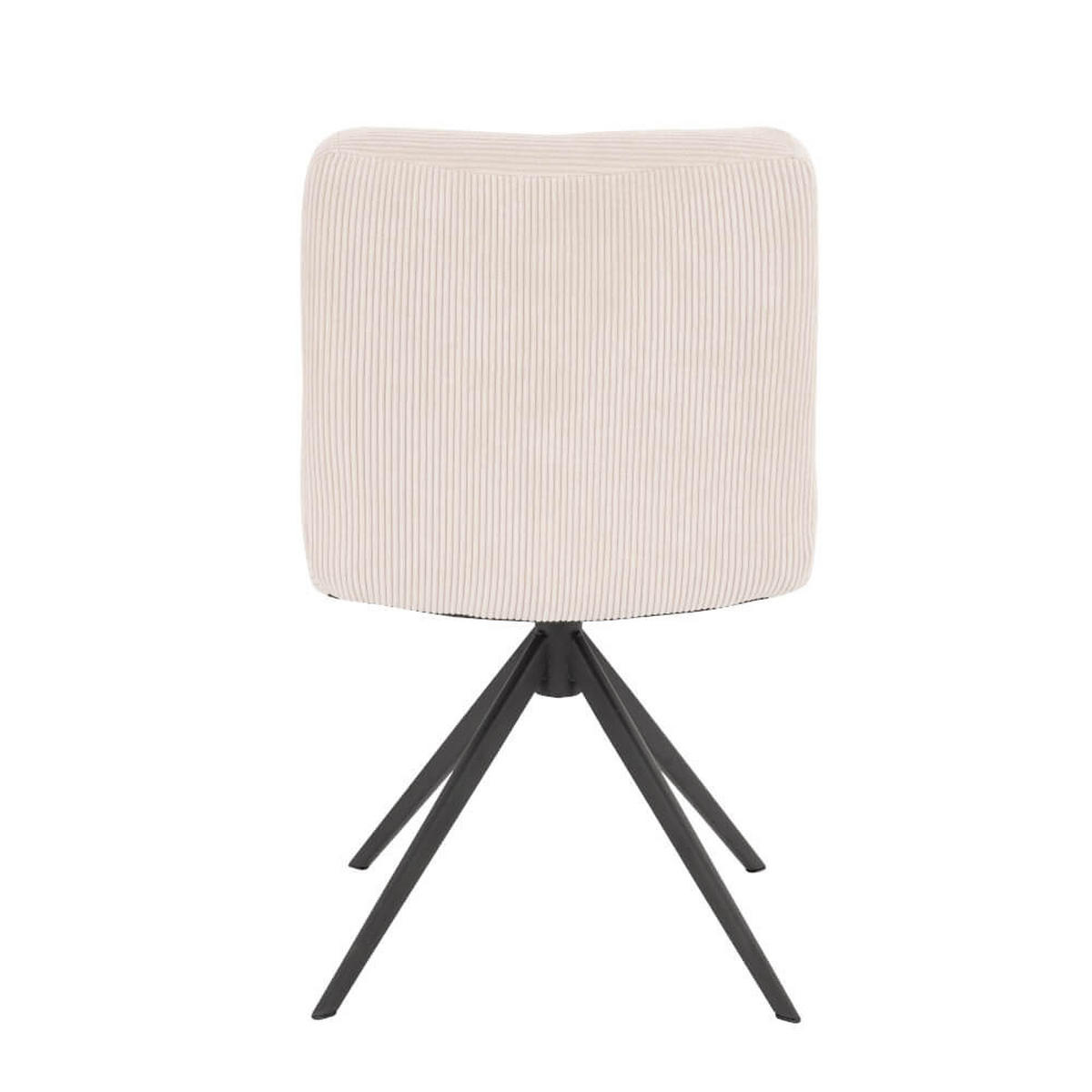 ESSZIMMERSTUHL drehbar CordNODA – 2er Set Creme - Creme, Textil/Metall (61/84/47cm) - Home Deluxe