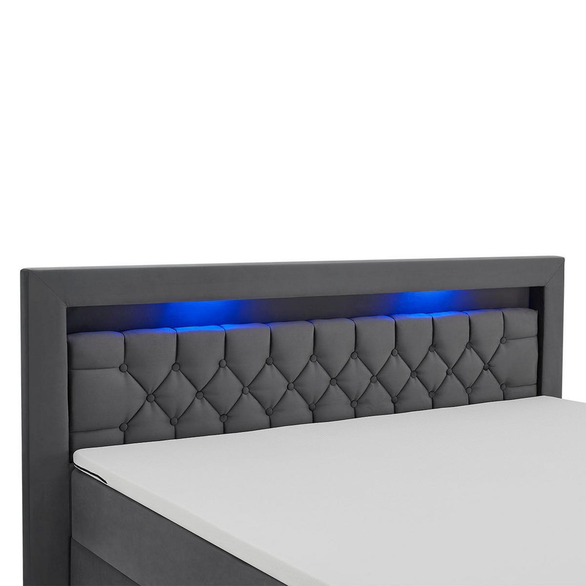 BOXBETT Leona Grau Samt 140x200 cm - Grau, Textil (140/200cm) - Juskys
