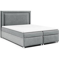 BOXBETT Trinity K-3 Bonellfederkern inkl. Topper - Grau, Holz/Holzwerkstoff (200/200cm) - Best For Home