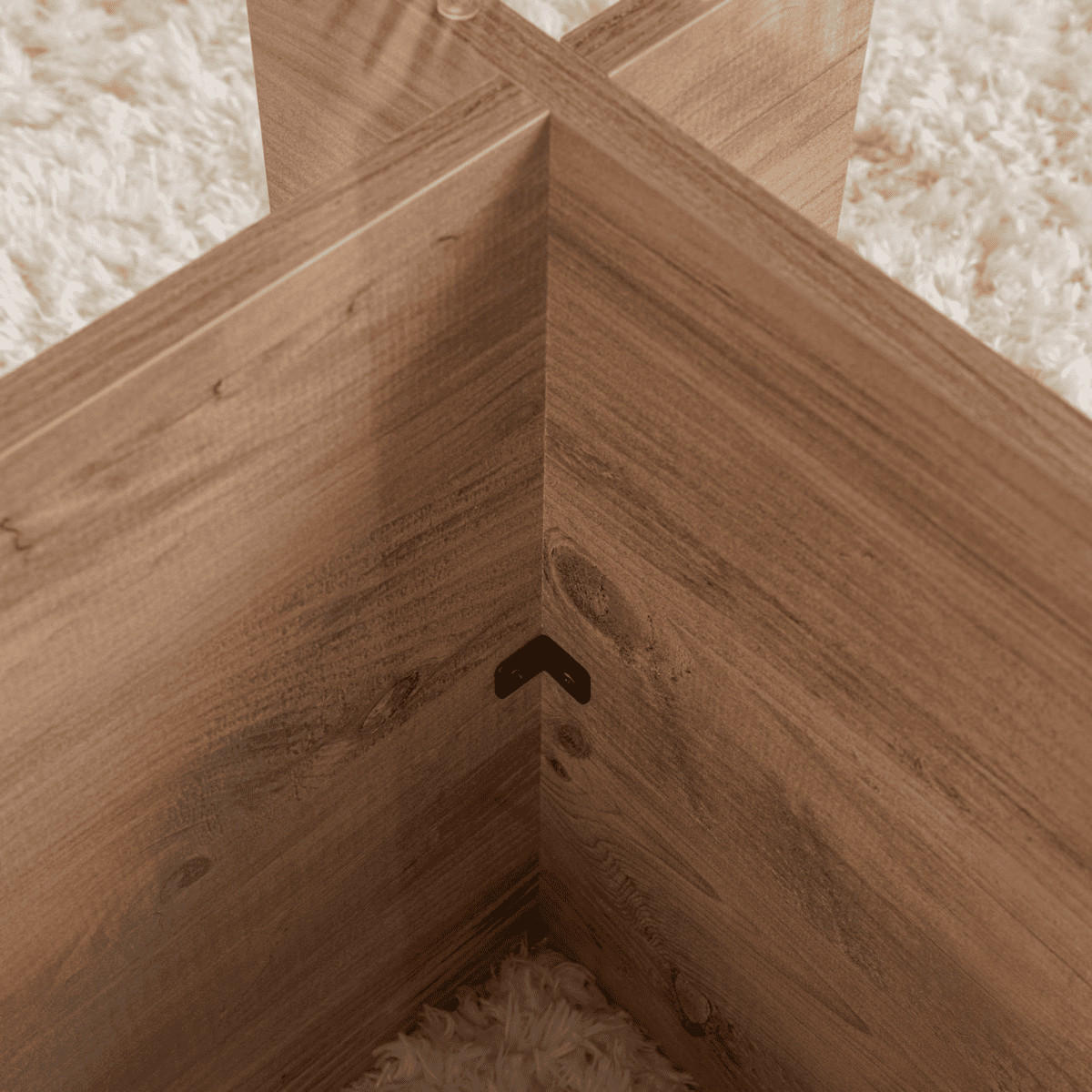 COUCHTISCH mit glasplatte noah 105/65/40 cm - Beige, Holzwerkstoff (105/65/40cm) - Calicosy