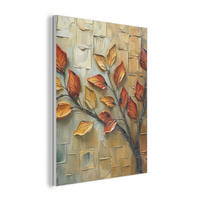 AKUSTIKPANEEL Baum - Abstrakt - Natur - Kunst 70x100 cm - Goldfarben, Textil (70/0.9/100cm) - MuchoWow