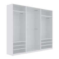OFFENER-GARDEROBENSCHRANK TRES O/B Weiß 260/206/51 cm - Weiß, Holzwerkstoff (260/206/51cm) - Marmex Möbel
