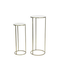 SÄULE Ricardo Weiß Ø41/102 cm - Weiß, Metall (41/41/102cm) - Light & Living