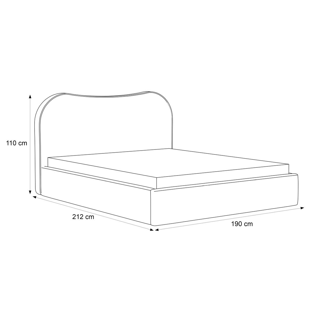 POLSTERBETT Rotello 180x200 cm Dunkelblau Chenille Stoff – (Bettkasten, Lattenrost) - Dunkelblau, Holz/Holzwerkstoff (180/200cm) - Ravio