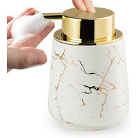 SEIFENSPENDER , Keramik-Schaumseifenspender, 380 ml - Weiß, Keramik (9/13/9cm) - BELZ