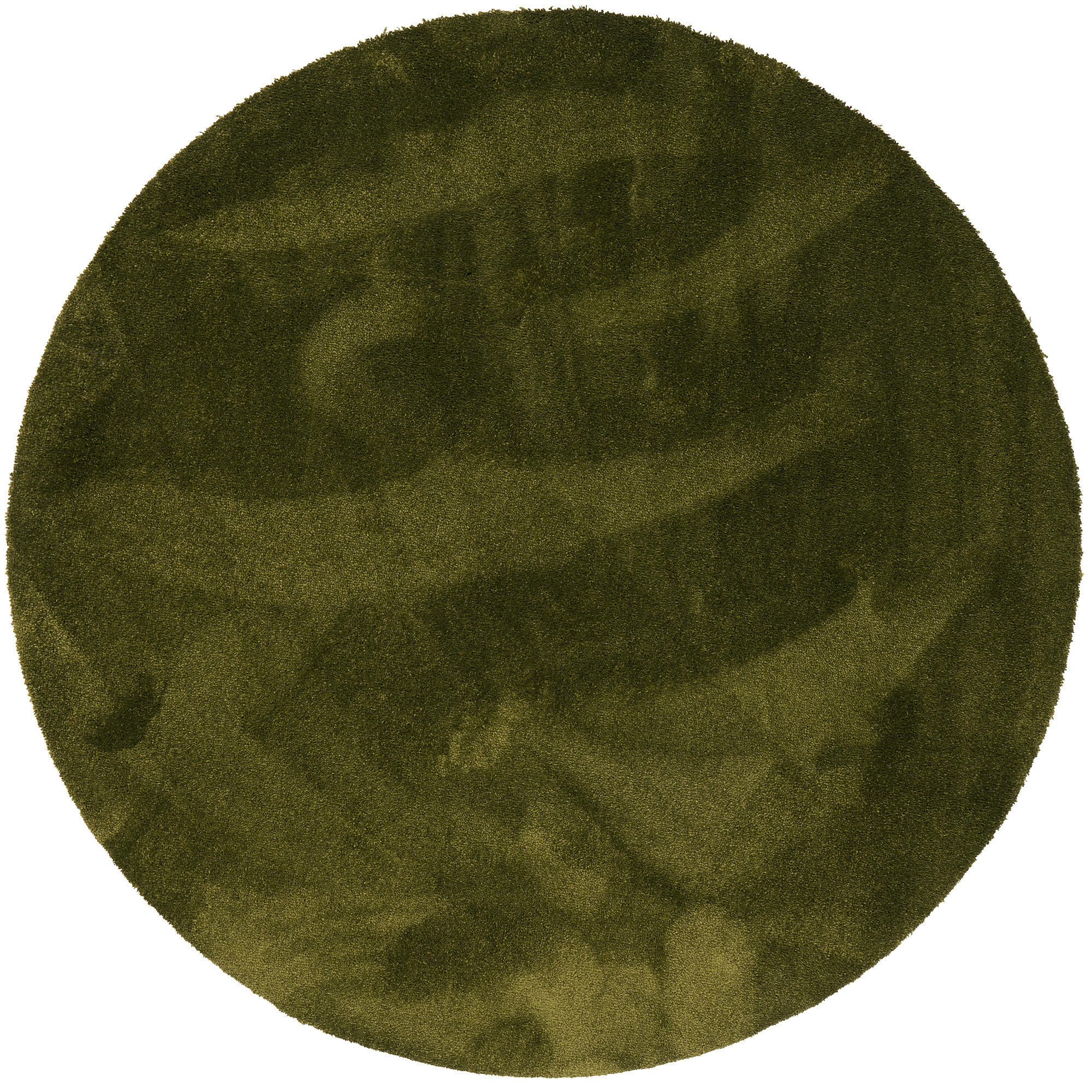 HOCHFLORTEPPICH LIVORNO RUND SUPER SOFT - Grün, Textil (160/160cm) - Snapstyle