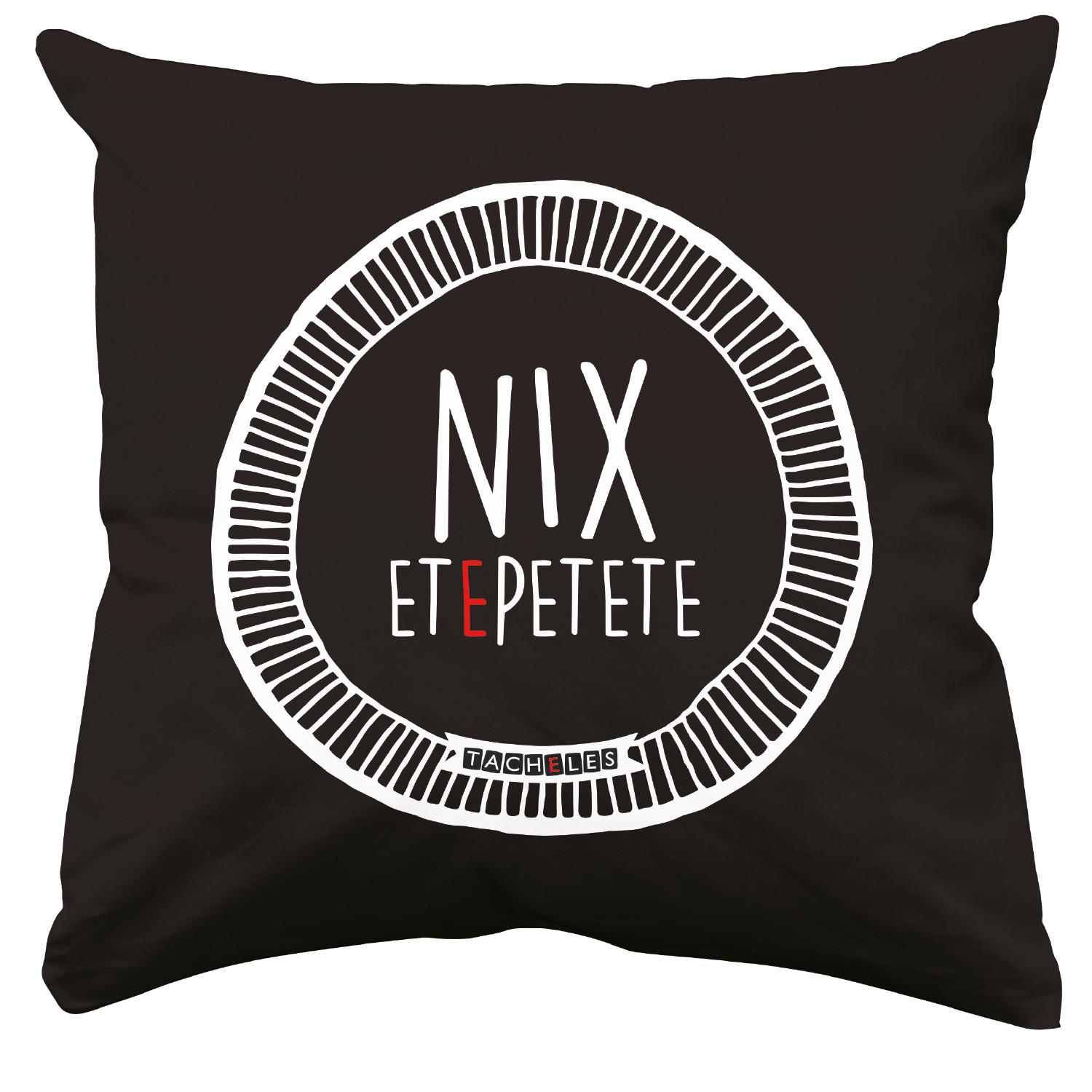 ZIERKISSEN Tacheles Schwarz 30 x 30 cm - Multicolor, Textil (30/30cm) - United Labels