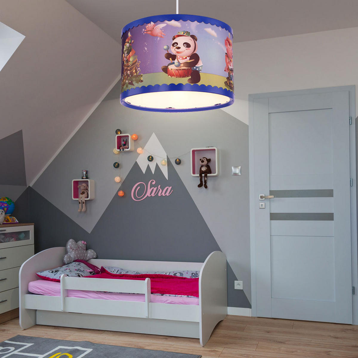 DECKENLEUCHTE Kunststoff Bunt KUNGFU - Multicolor, Kunststoff (28/28/120cm) - Globo Lighting