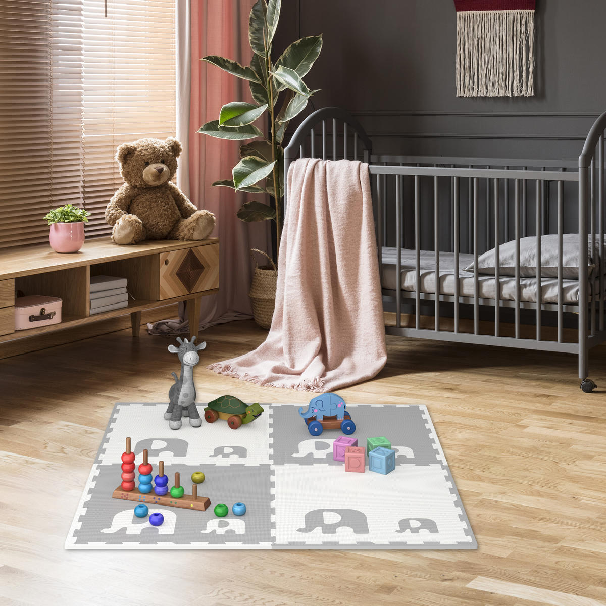 12-DIELNA peničková podložka - viacfarebná, textil (60/60cm) - Relaxdays