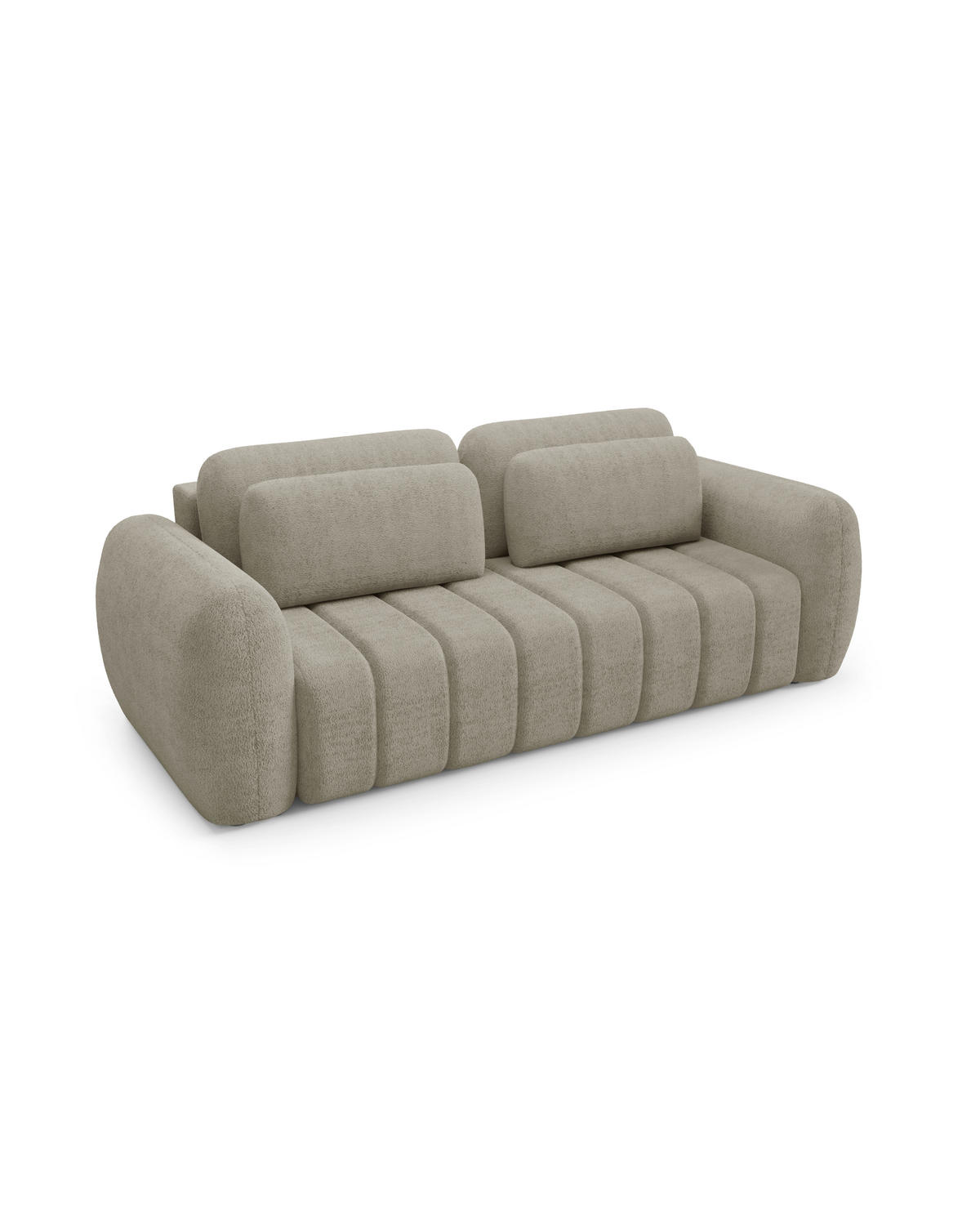 SCHLAFSOFA mit Bettkasten Premium Beige - Beige/Schwarz, Holz/Holzwerkstoff (266/95/110cm) - Furnisell